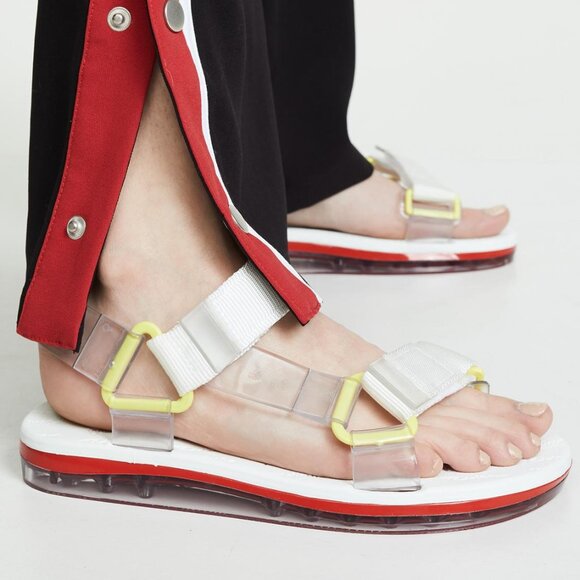 Melissa Papete +Rider White, Red and Yellow Teva Style Sport Sandal - Picture 1 of 4